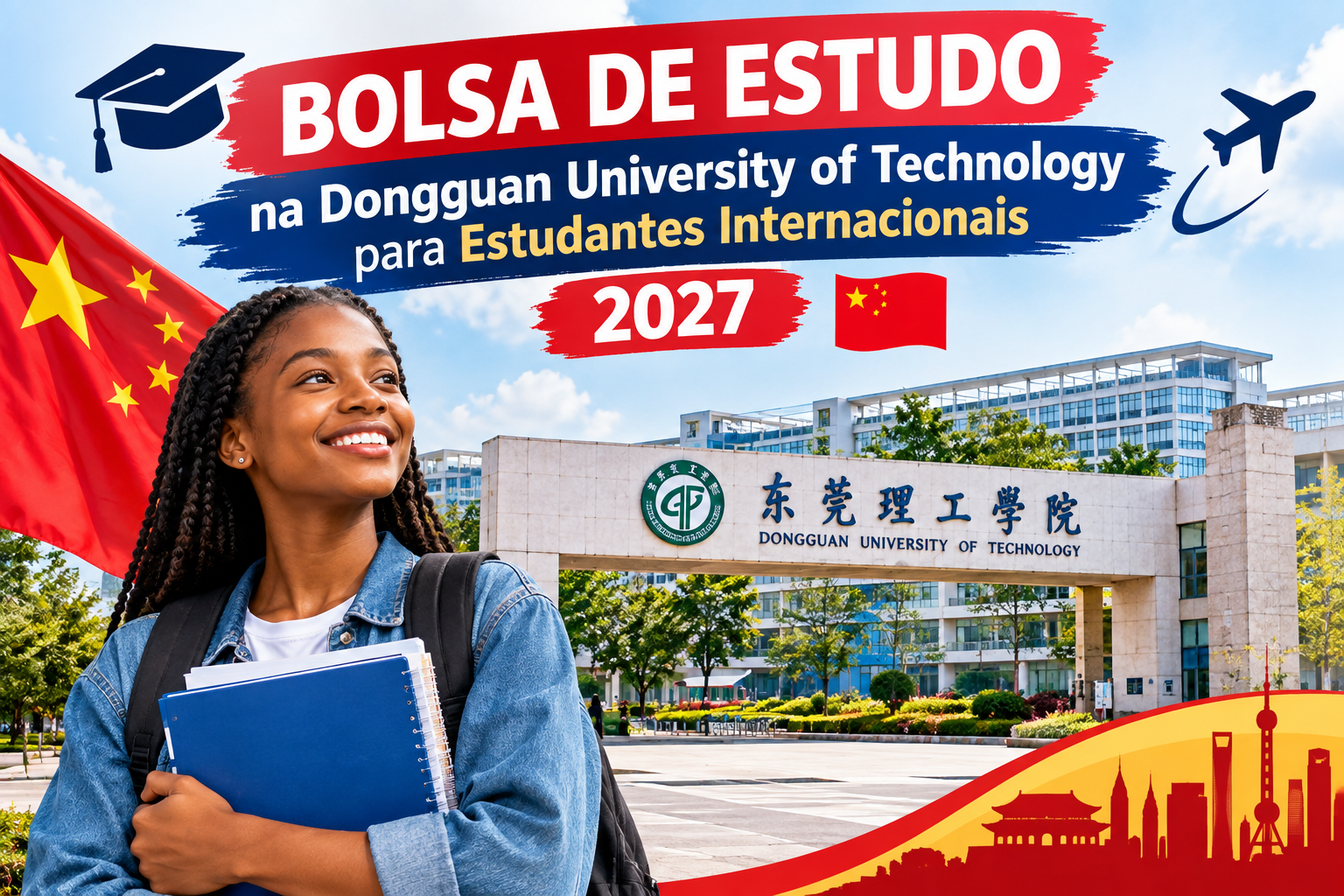 BOLSA DE ESTUDO NA DONGGUAN UNIVERSITY OF TECHNOLOGY PARA ESTUDANTES INTERNACIONAIS 2027